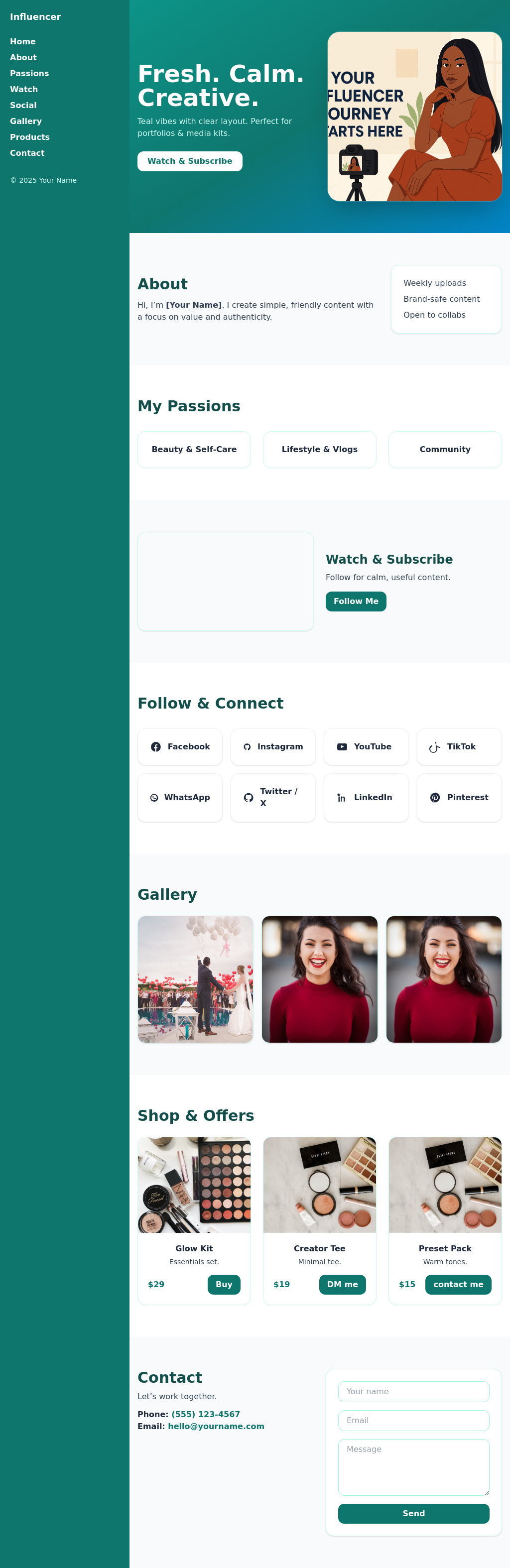 Influencer Site 4