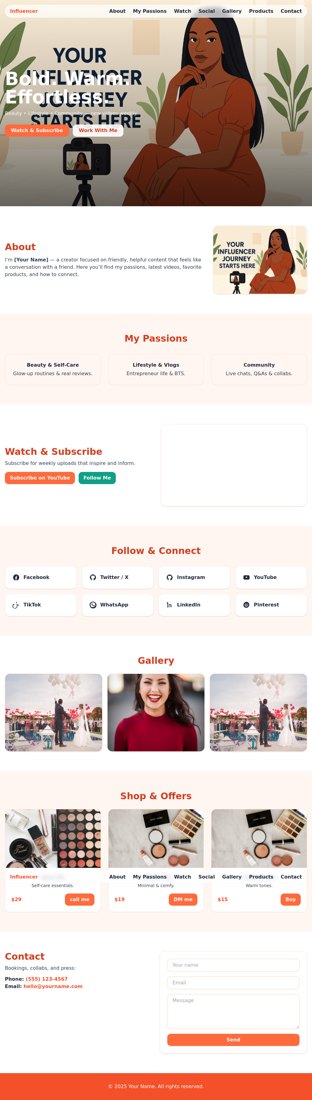 Influencer Site 6
