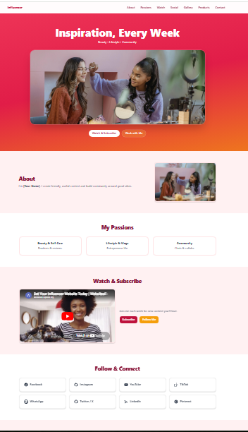 Influencer Site 3