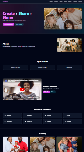 Influencer Site 5